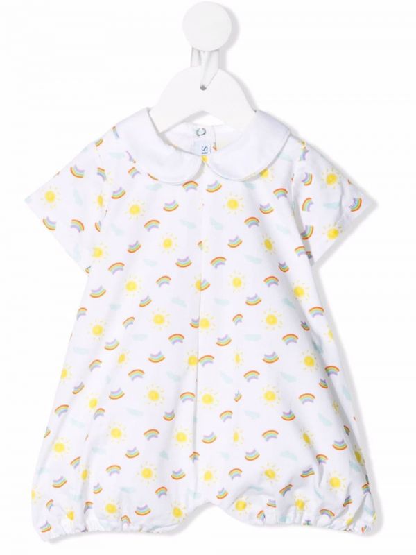  Siola Rainbow-print Cotton Shorties - White 