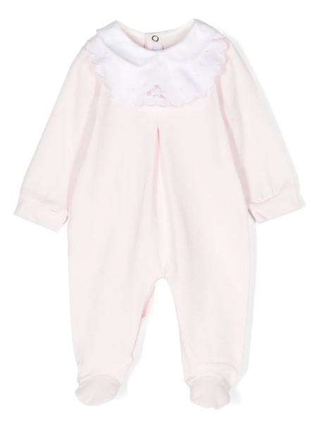  Siola Scallop-panel Pajamas - Pink 