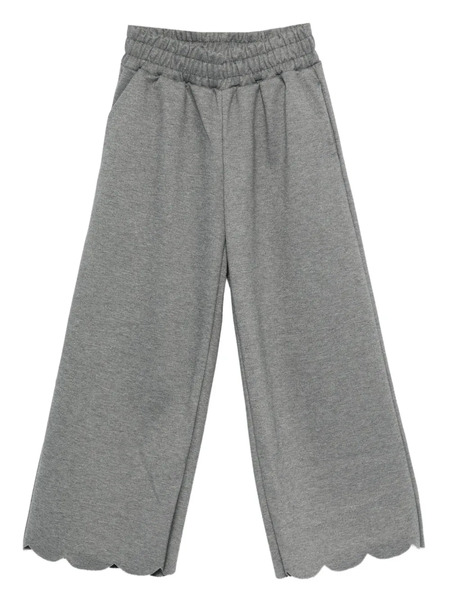  Siola Scalloped-hem Track Pants - Grey 
