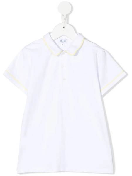 Siola Short-sleeved Polo Shirt - White 