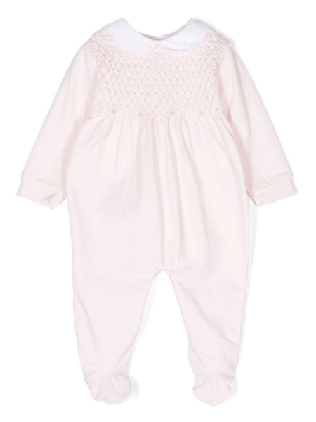  Siola Smocked-panel Pajamas - Pink 