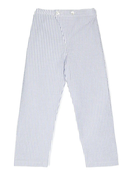 Siola Striped Straight-leg Trousers - Blue 