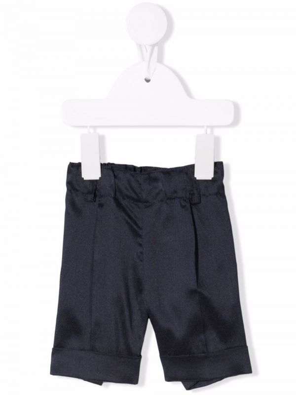  Siola Turn-up Cuff Detail Shorts - Blue 
