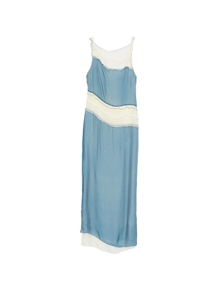  Sir. Aurelia Ruffled Maxi Dress - Blue 