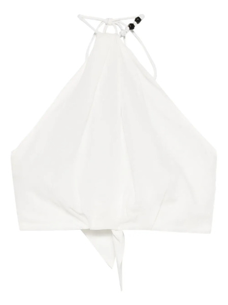  Sir. Azura Halter-neck Tie Top - White 