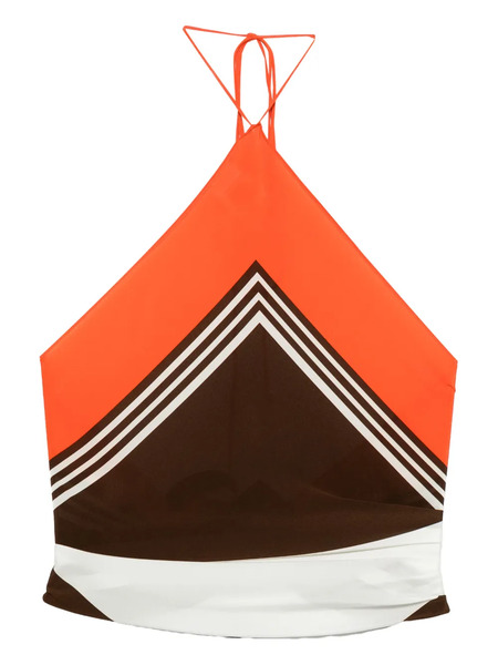  Sir. Destino Scarf Halterneck Top - Orange 
