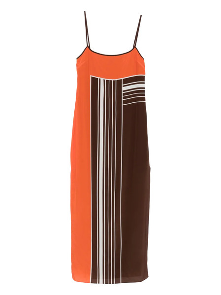  Sir. Destino Striped Maxi Dress - Brown 