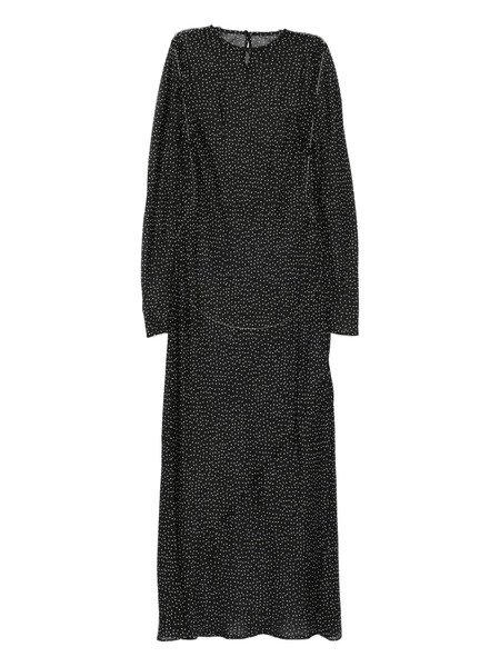  Sir. Lisander Polka-dot Long-sleeve Dress - Black 
