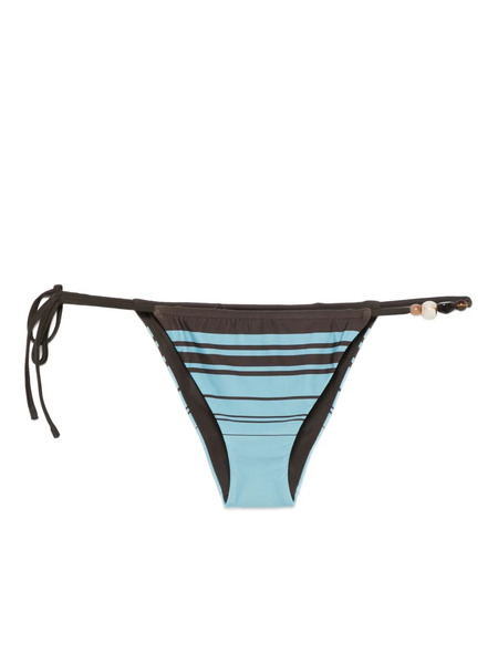  Sir. Striped Tie Side Bikini Bottoms - Blue 