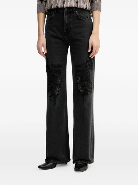 Sisley Embellished Jeans - Black 