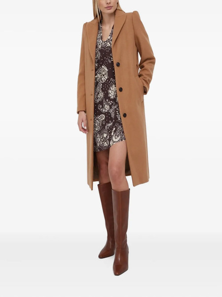  Sisley Paisley-print V-neck Mini Dress - Brown 