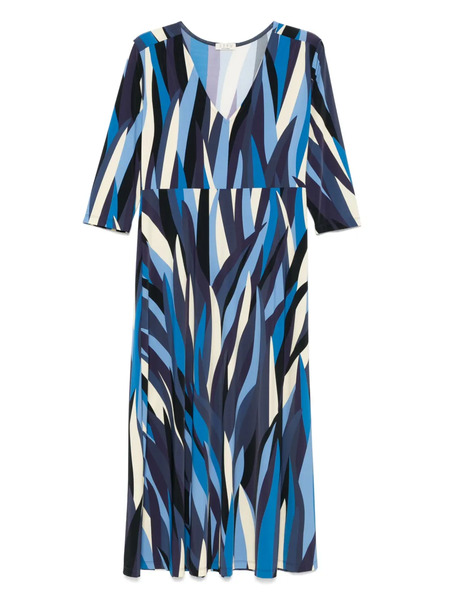  Siyu Printed Midi Dress - Blue 