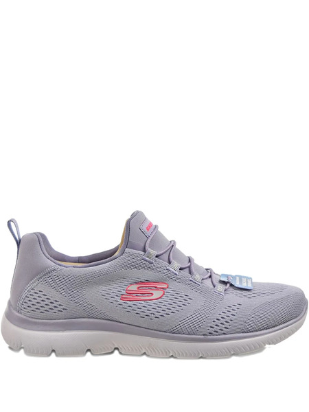  Skechers Summits-perfect Views Vegan Lace-up Sneakers - Grey 