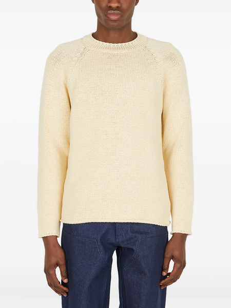  Sky High Farm Crew-neck Embroidered Sweater - Neutrals 