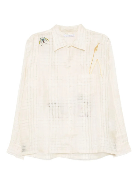  Sky High Farm Embroidered Shirt - Neutrals 