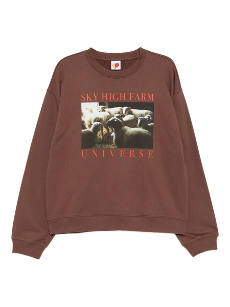  Sky High Farm Graphic-print Sweater - Brown 