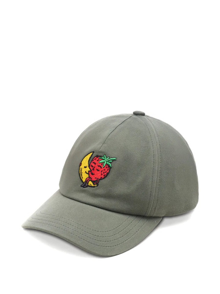  Sky High Farm Moon Strawberry Embroidered Cap - Green 