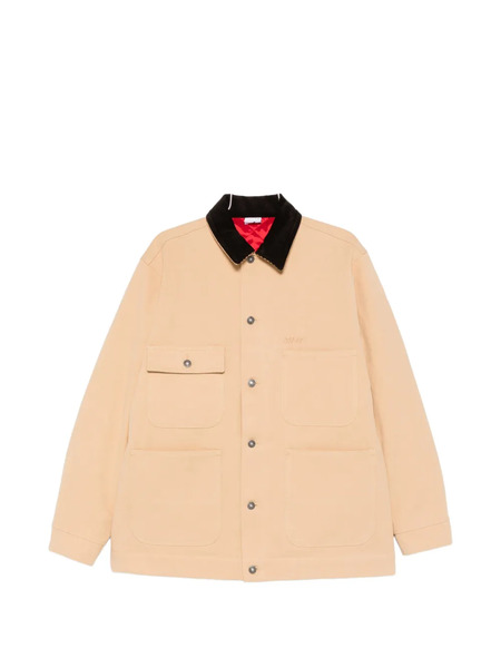  Sky High Farm Pocket Contrast Collar Jacket - Neutrals 