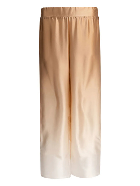  Sleep No More Ombré-effect Silk Trousers - Neutrals 