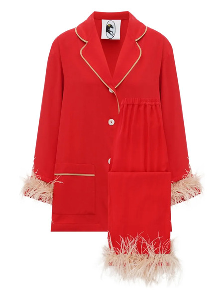  Sleeper Detachable-feathers Pajama Set - Red 