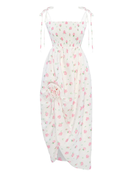  Sleeper Floral-print Midi Dress - White 
