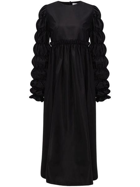  Sleeper I Like It Puff Panelled Midi Dress - Black 