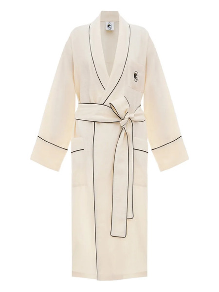  Sleeper Paros Piped Robe - Neutrals 