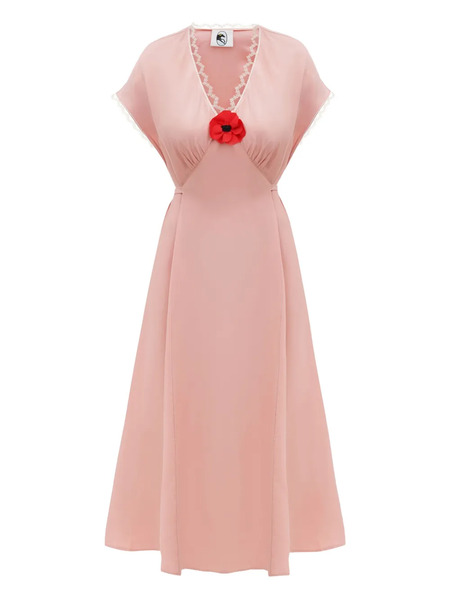  Sleeper Poppi Midi Dress - Pink 