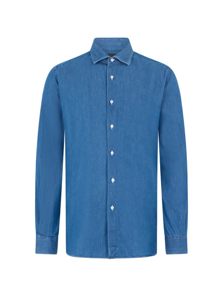  Slowear Buttoned Denim Shirt - Blue 