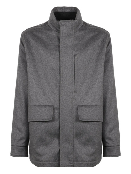  Slowear Buttoned Flap Pocket Coat - Grey 