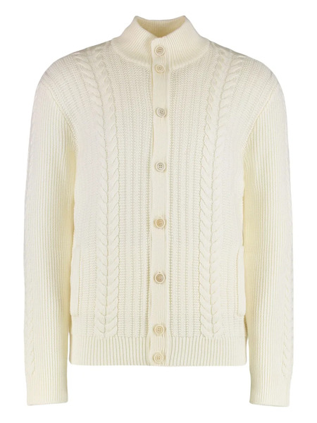  Slowear Cable-knit Button Cardigan - Neutrals 