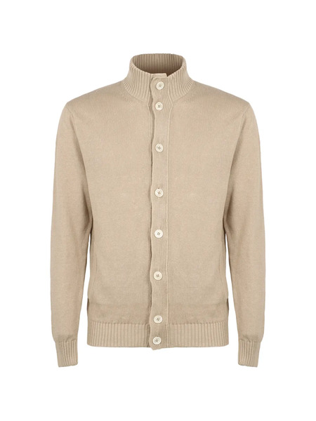  Slowear High-neck Ribbed Cardigan - Neutrals 