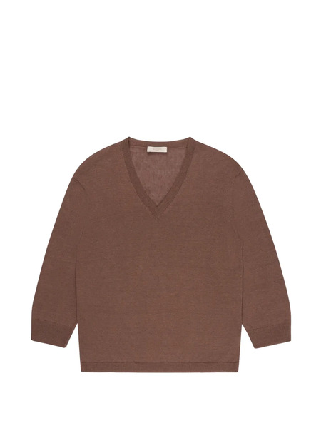  Slowear V-neck Regular-fit T-shirt - Brown 