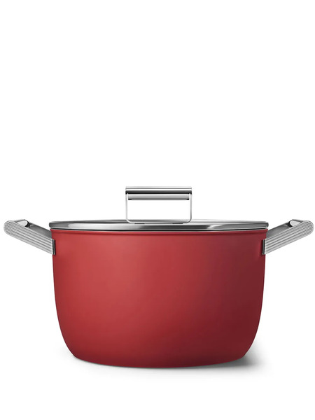  Smeg Casserole Pan With Lid (26cm) - Red 