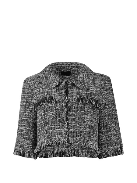  Smythe Fringed Cropped Jacket - Black 