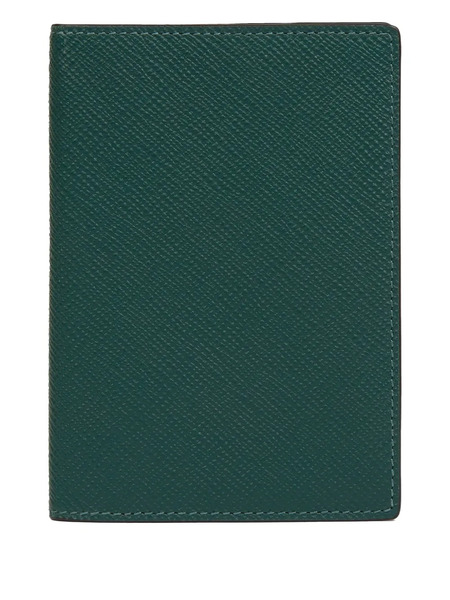  Smythson Fold-over Passport Cover - Green 