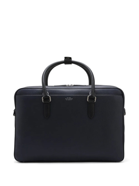  Smythson 48-hour Ludlow Double-zip Holdall Bag - Blue 