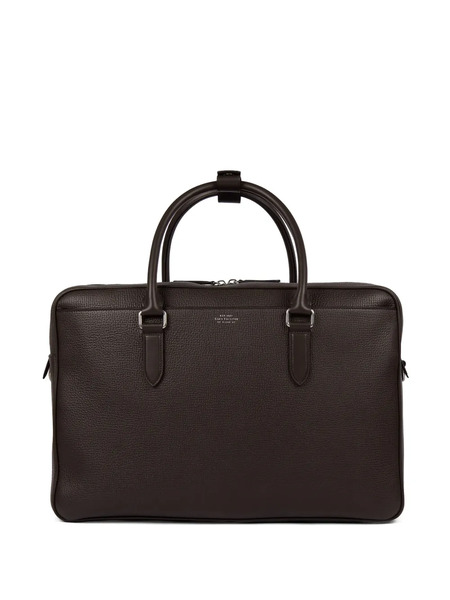  Smythson 48-hour Ludlow Zip Holdall Bag - Brown 
