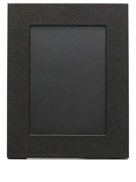  Smythson Leather Photo Frame - Black 