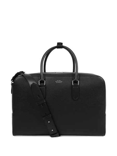  Smythson Ludlow Leather Luggage - Black 
