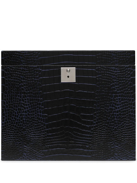  Smythson Mara Deluxe Jewellery Box - Blue 