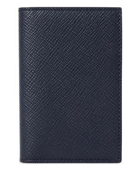  Smythson Panama Leather Card Holder - Black 