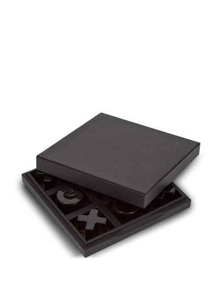 Smythson Panama Noughts Crosses Set - Black 