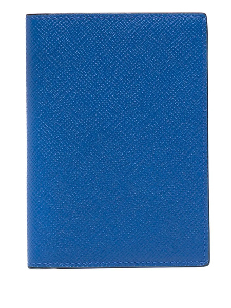  Smythson Panama Passport Holder - Blue 