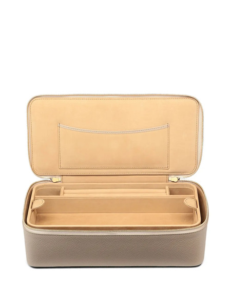  Smythson Panama Zip Jewellery Case - Neutrals 