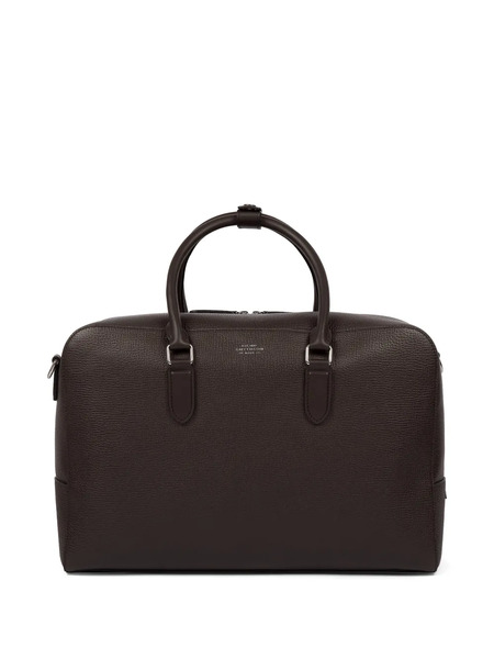  Smythson Small Soft Holdall - Brown 
