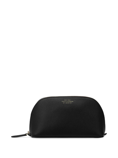  Smythson Zip Cosmetic Case - Black 