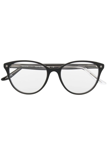  Snob Chicca Round-frame Glasses - Black 
