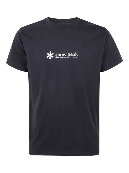  Snow Peak Logo-print T-shirt - Black 