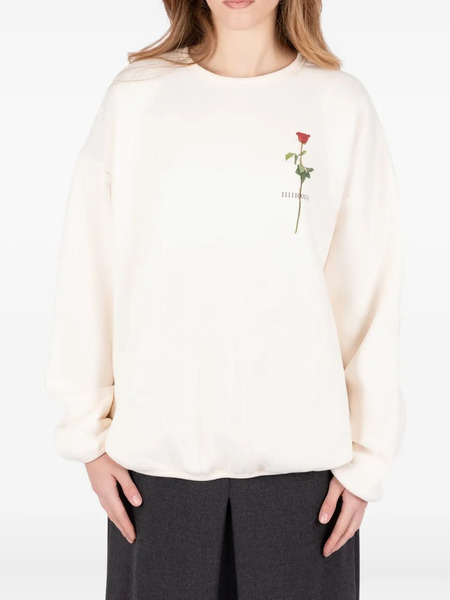  Société Anonyme Rose-graphic Sweatshirt - Neutrals 
